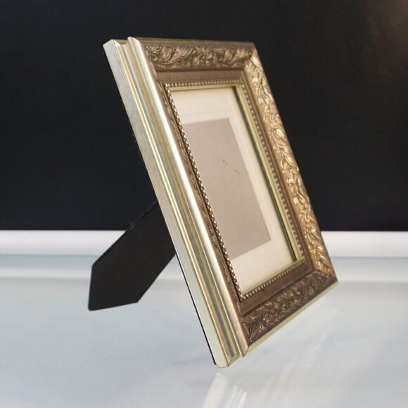 Ornate Picture Frame With Glass Silver Floral Wilton Industries - Picture 3 of 5